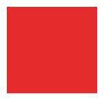 Red plain laminate with textured finish, showing uniform color and subtle texture details in a square sample view.