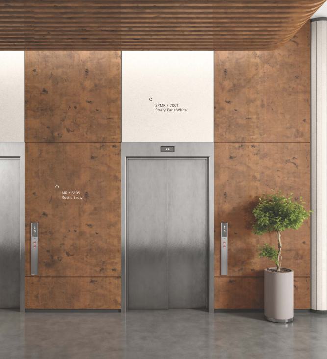 Rustic Brown Marble & Stone Laminate 8x4 ft Texture 1 mm - 5905 MR