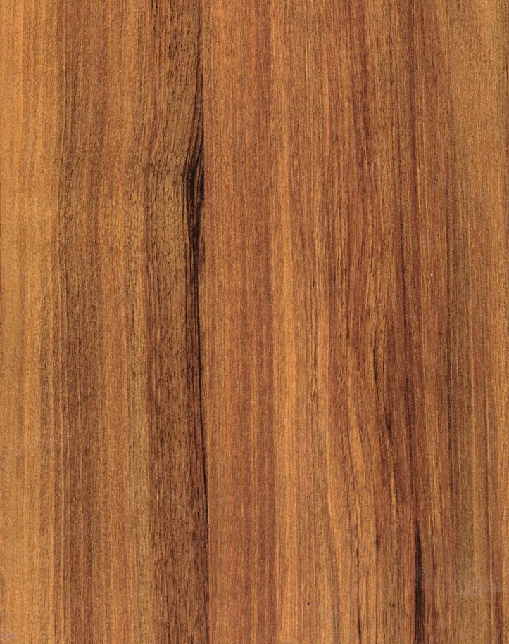 Brown wood grain laminate with textured finish and vertical wood pattern, showing natural wood appearance and slight grain