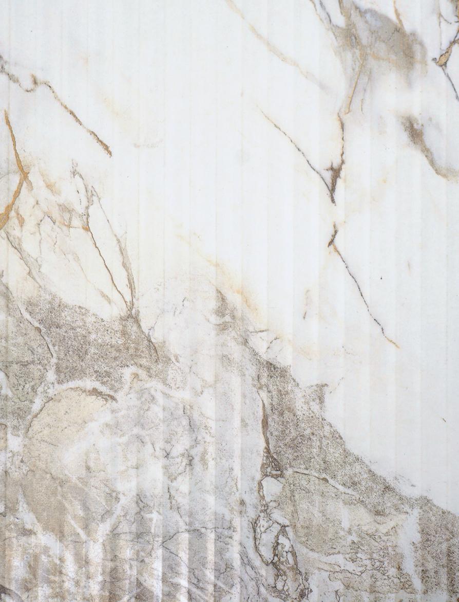 Alaska white Fluted Laminate 8x4 ft Texture 0.8 mm - 6146 El