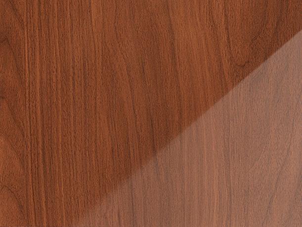 Arno Walnut Dark Wood Laminate 8x4 ft Glossy 0.8 mm - 6164 SG