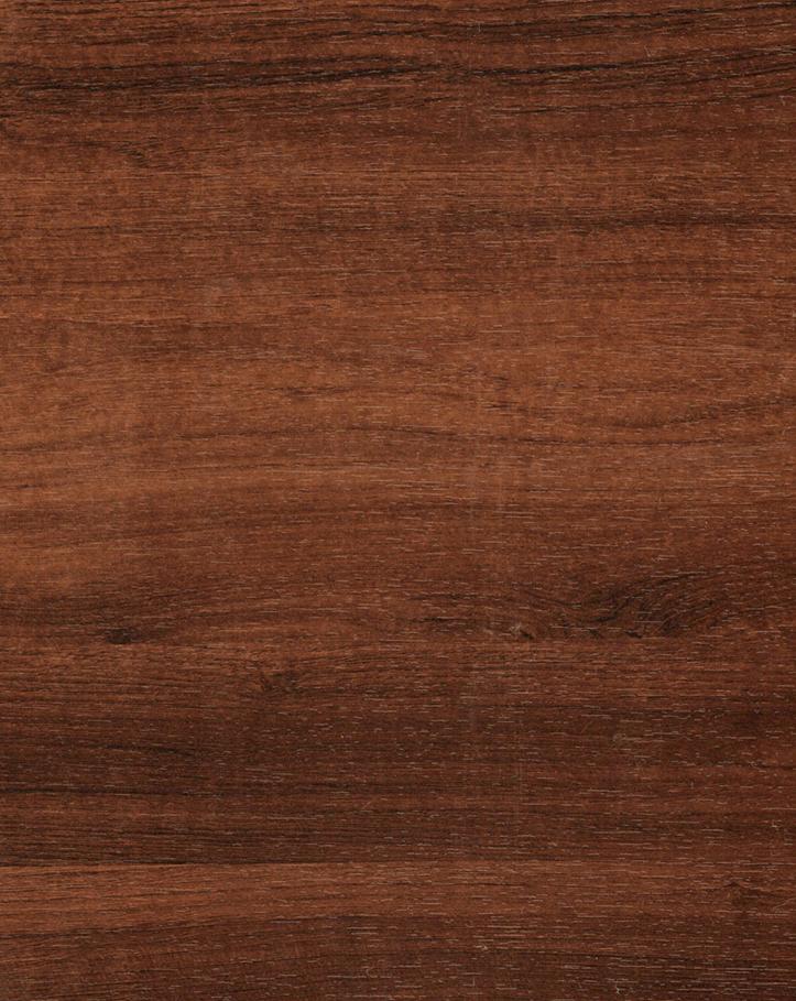 Dark brown wood grain laminate with textured finish and visible wood pattern and grain details