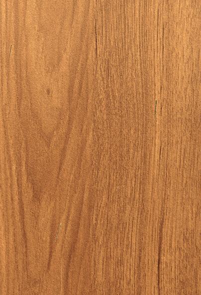 Brown wood grain laminate with suede finish and visible wood texture and grain pattern