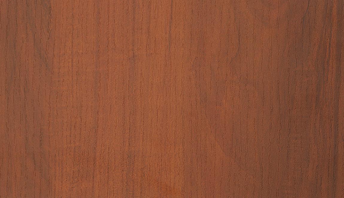 Brown wood grain laminate with textured finish and vertical wood pattern visible in detailed close-up view