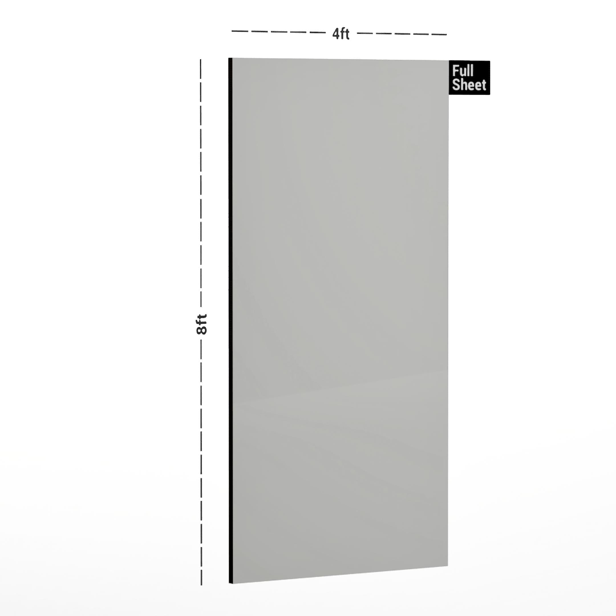 Absolute White Plain Laminate 8x4 ft High Gloss 1 mm - 618x MR