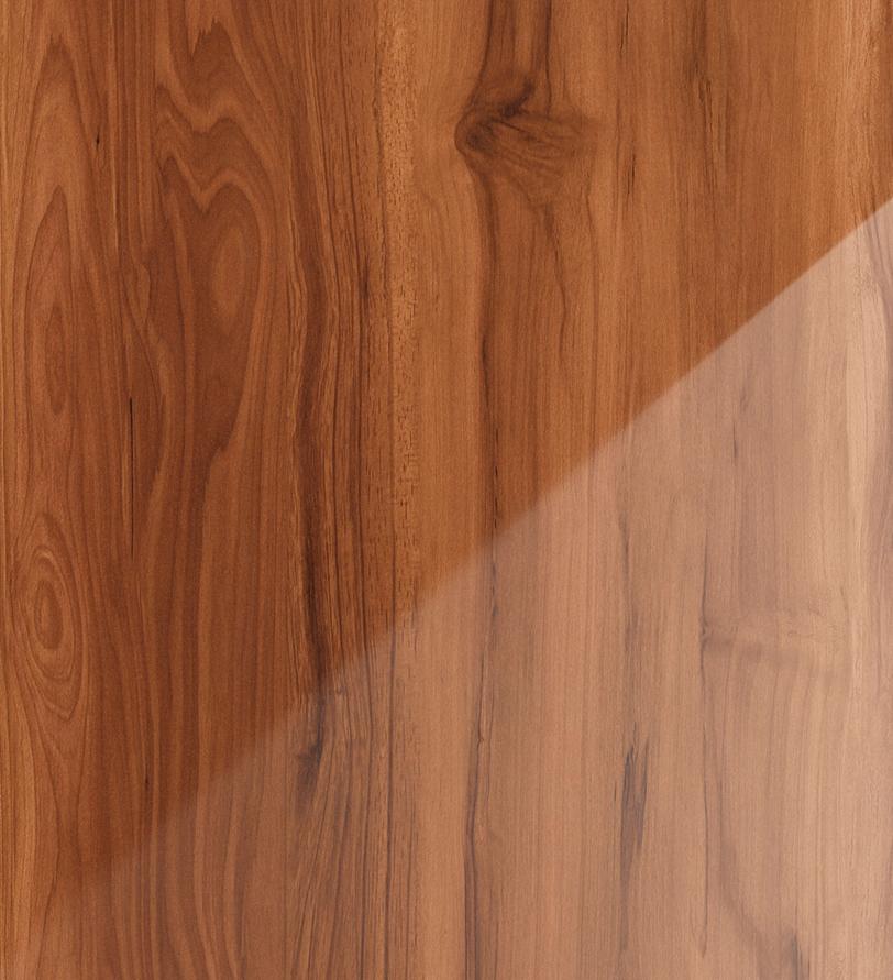 Austin Walnut Wood Laminate 8x4 ft Texture 0.8 mm - 6439 SG