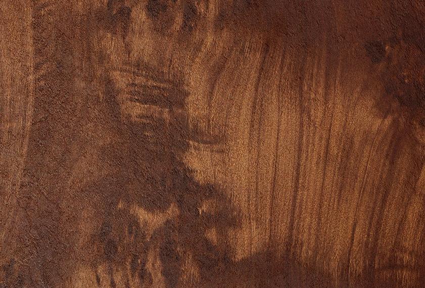 Brown wood grain laminate with textured finish and visible wood pattern and grain details