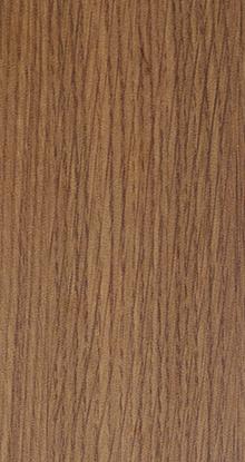 Brown wood grain laminate with suede finish and vertical wood pattern texture