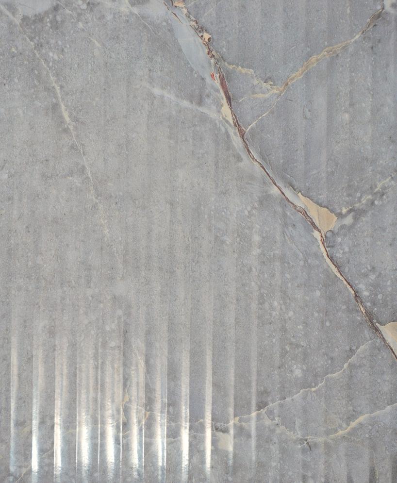 Tundra Grey Fluted Laminate 8x4 ft Texture 0.8 mm - 6516 El