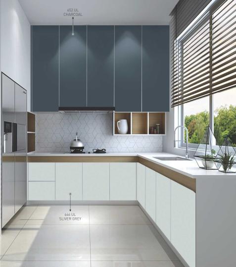Advance Laminates Charcoal Laminate 8x4 ft Texture plain colors laminates Blue 652_UL