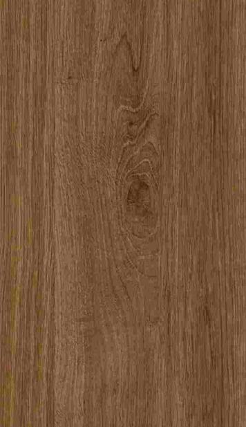 Brown wood grain laminate with textured finish and visible wood pattern and knots