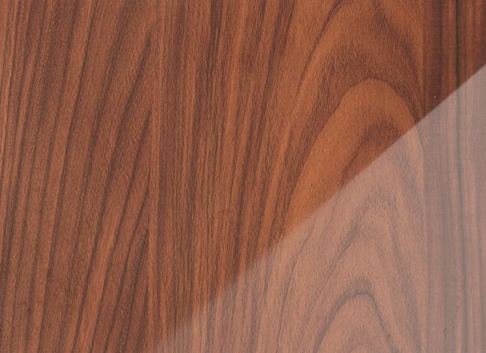 Austin Walnut Wood Laminate 8x4 ft Glossy 0.8 mm - 6607 SG