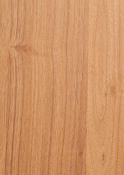 Brown wood grain laminate with suede finish and visible wood texture and pattern