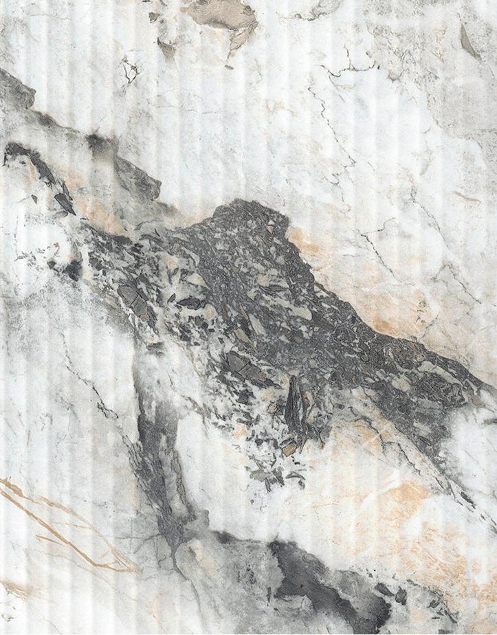Elegant Stone Fluted Laminate 8x4 ft Texture 0.8 mm - 6611 OD