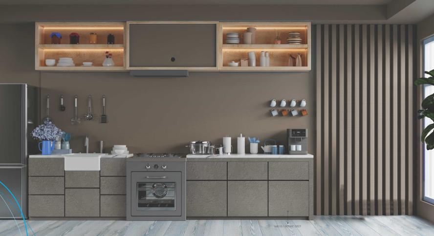 Gothic Grey Marble & Stone Laminate 8x4 ft Texture 1 mm - 668 GS