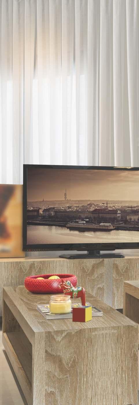 Light wood grain laminate with textured finish and visible wood pattern on furniture surface in a decorative setting