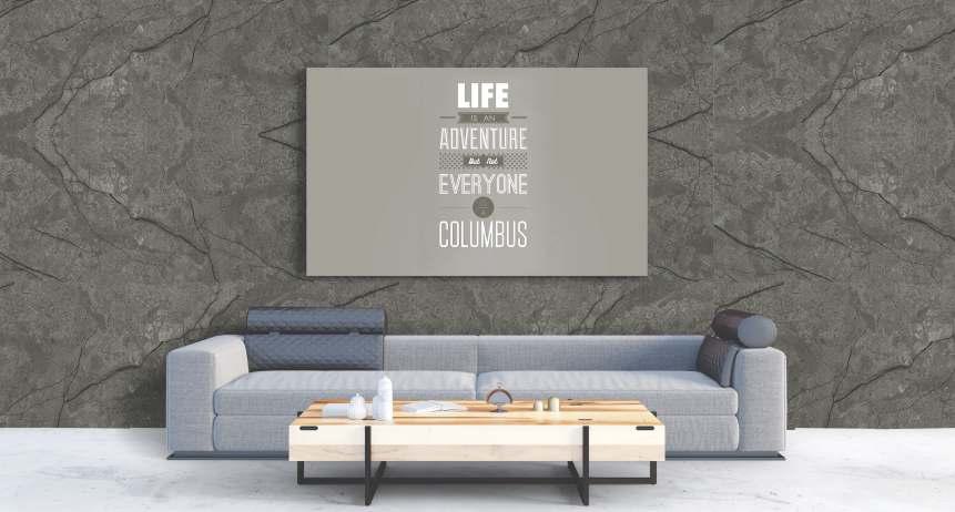 Sierra Light Marble & Stone Laminate 8x4 ft High Gloss 0.82 mm - 6912 HGS