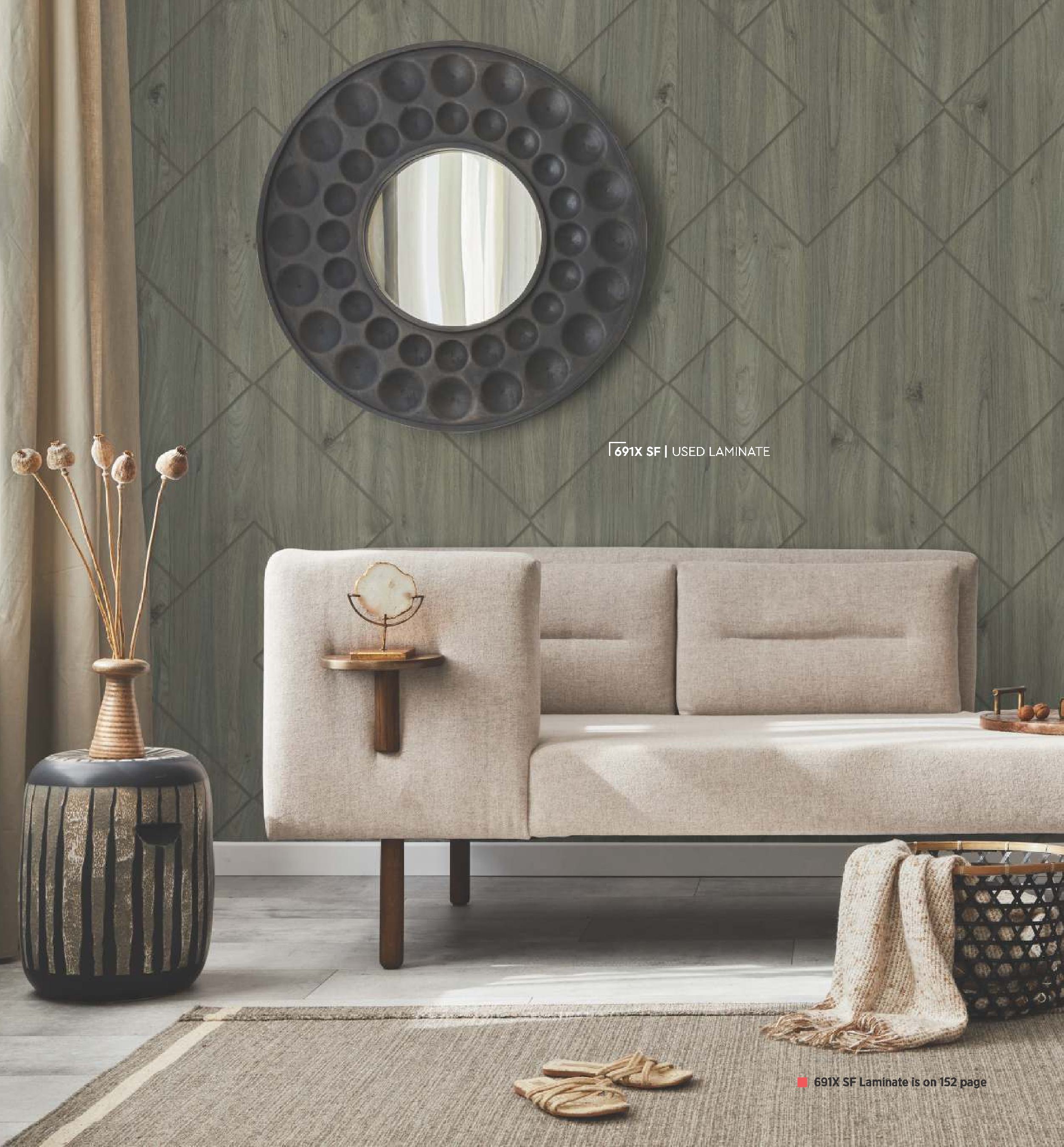 Grey Loft Wood Laminate 8x4 ft Suede 1 mm - 691x SF