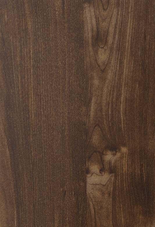 Brown wood laminate with suede finish and wood grain texture and pattern visible in detailed close-up view