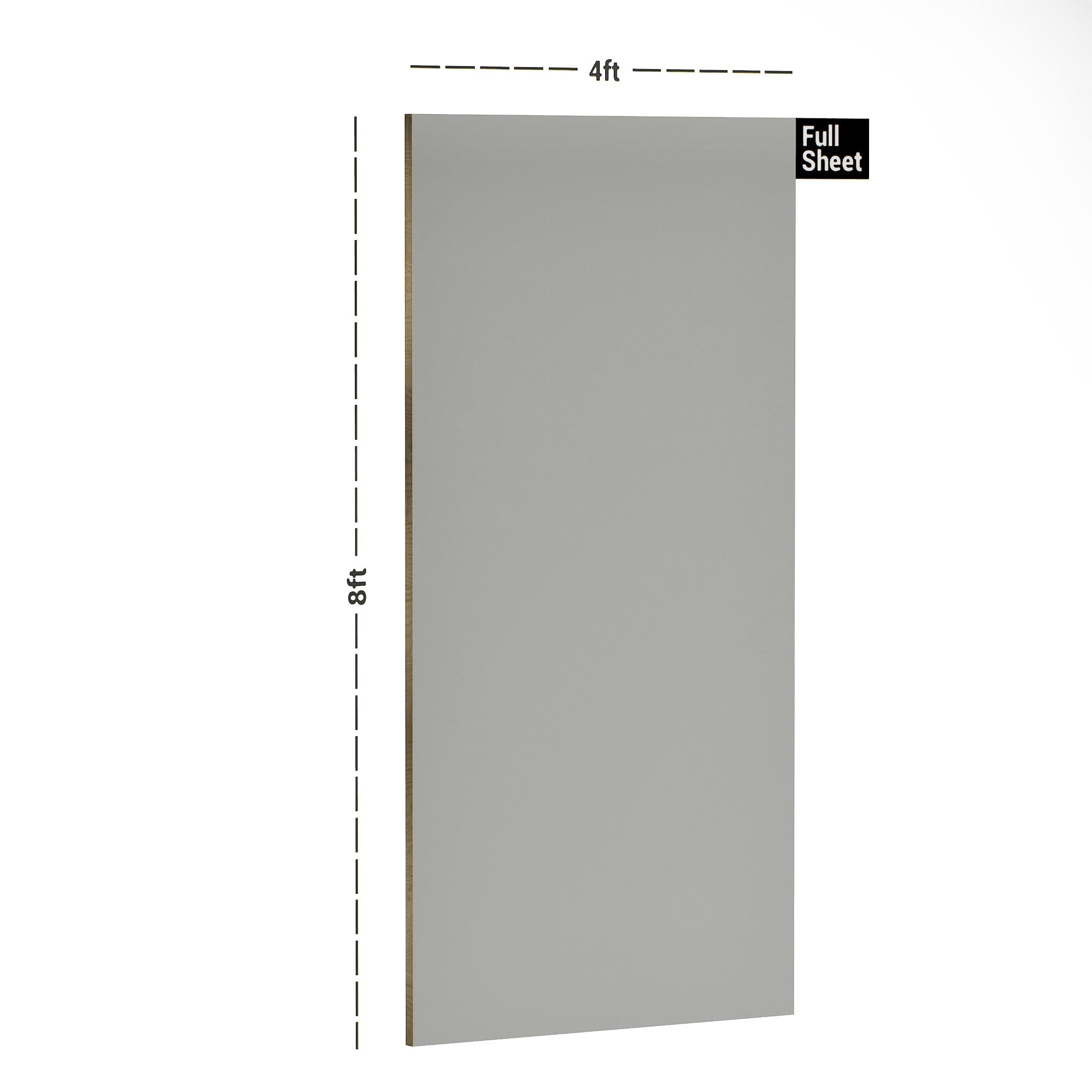 Steel Grey Plain Laminate 8x4 ft Suede 1 mm - 6993 SF
