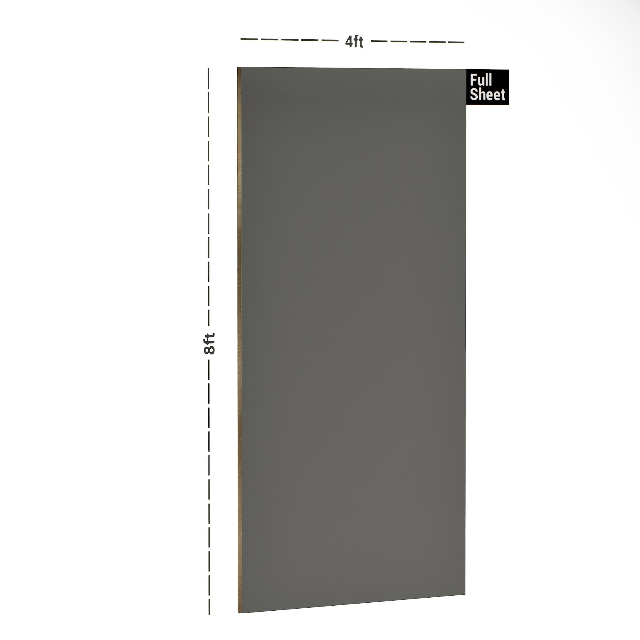 Pencil Grey Plain Laminate 8x4 ft High Gloss 1 mm - 6994 EHG