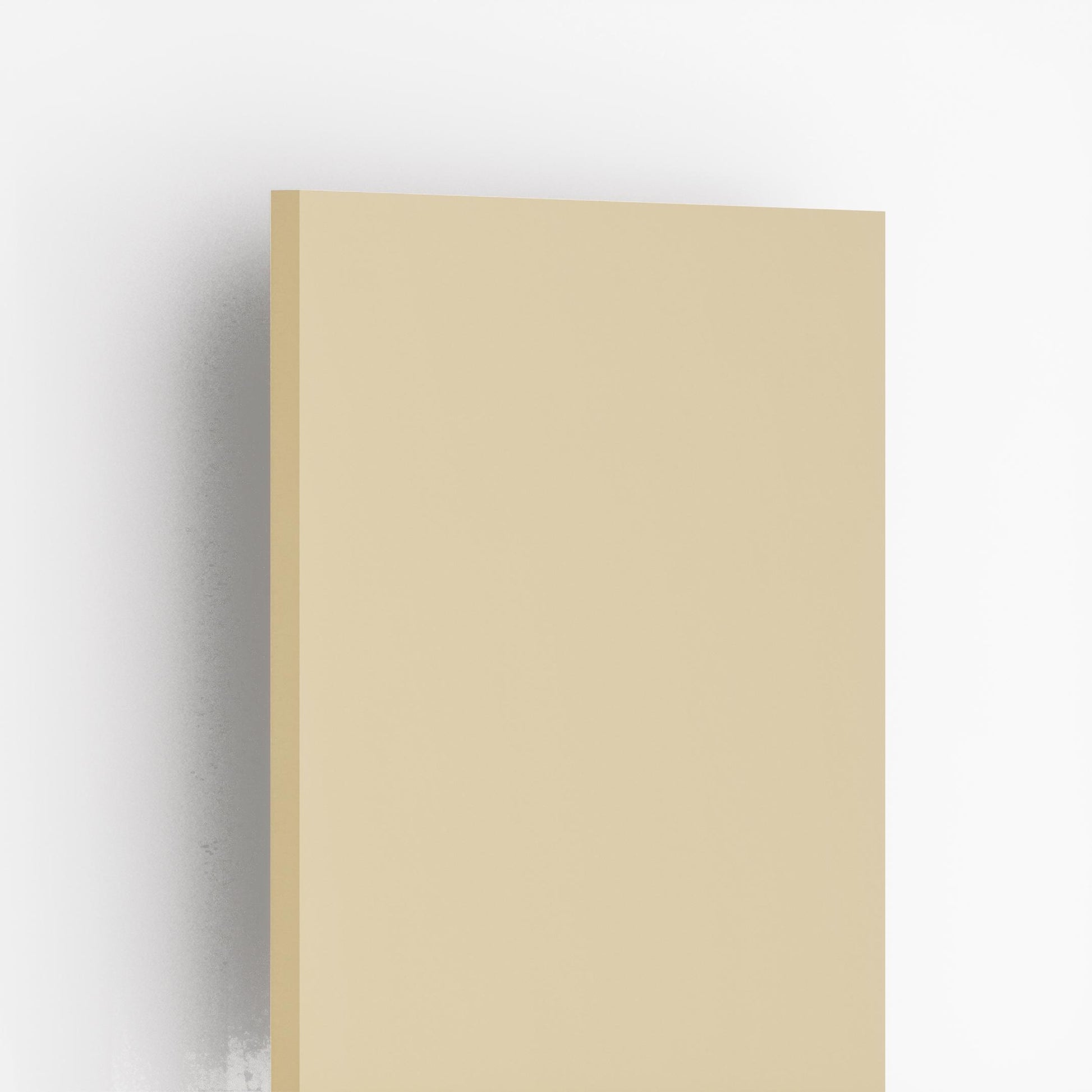 Grey wood laminate with suede finish showing edge and texture