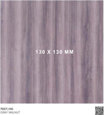 Grey Walnut Wood Laminate 8x4 ft High Gloss 0.8 mm - 7027 HG
