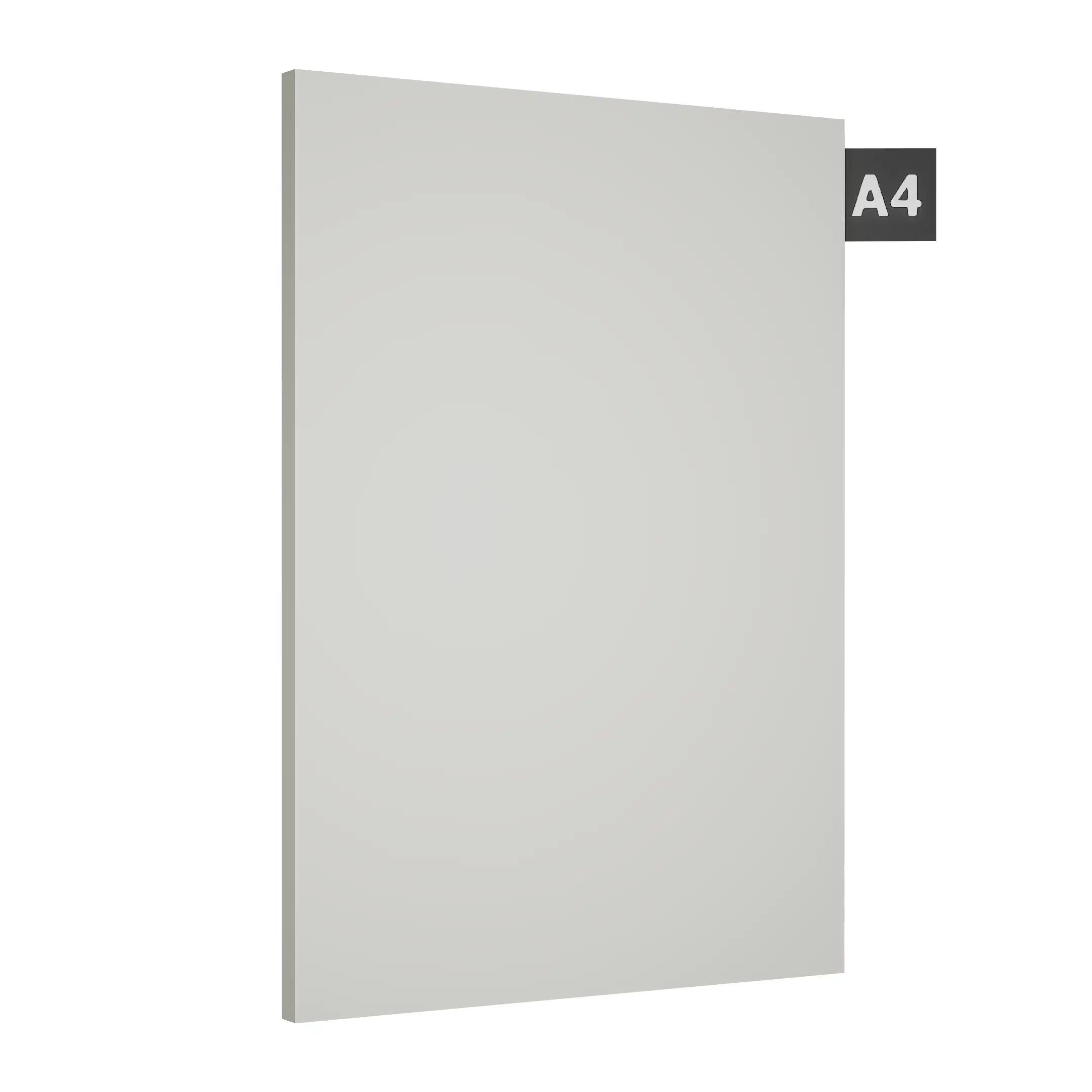 Frosty White Plain Laminate 8x4 ft Suede 1 mm - 702 SF