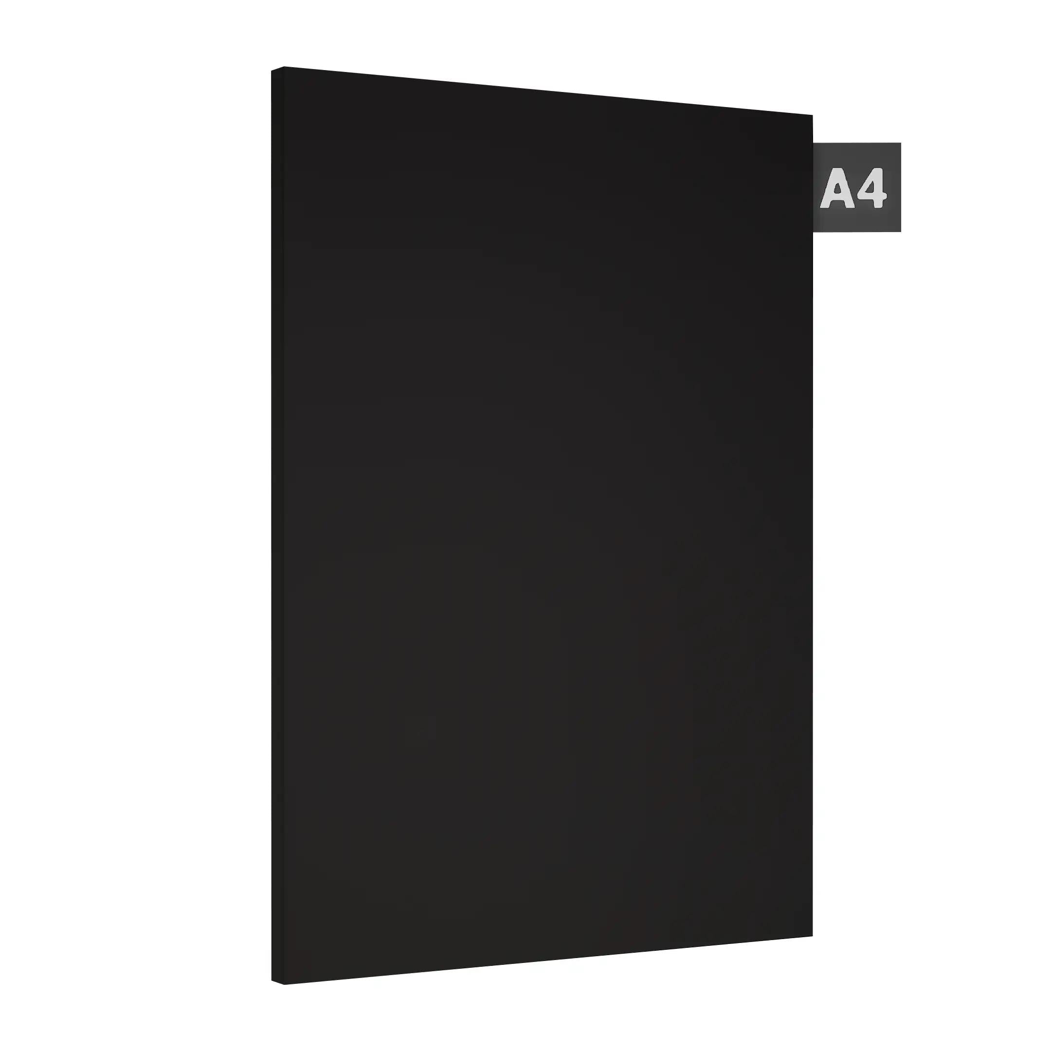 Black Plain Laminate 8x4 ft High Gloss 0.95 mm - 704 HGL