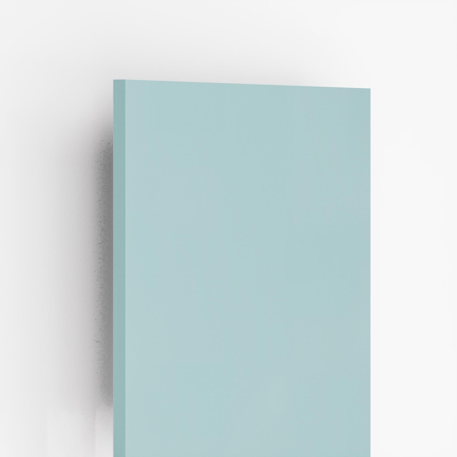 Plain green suede laminate sheet with matte finish and smooth texture