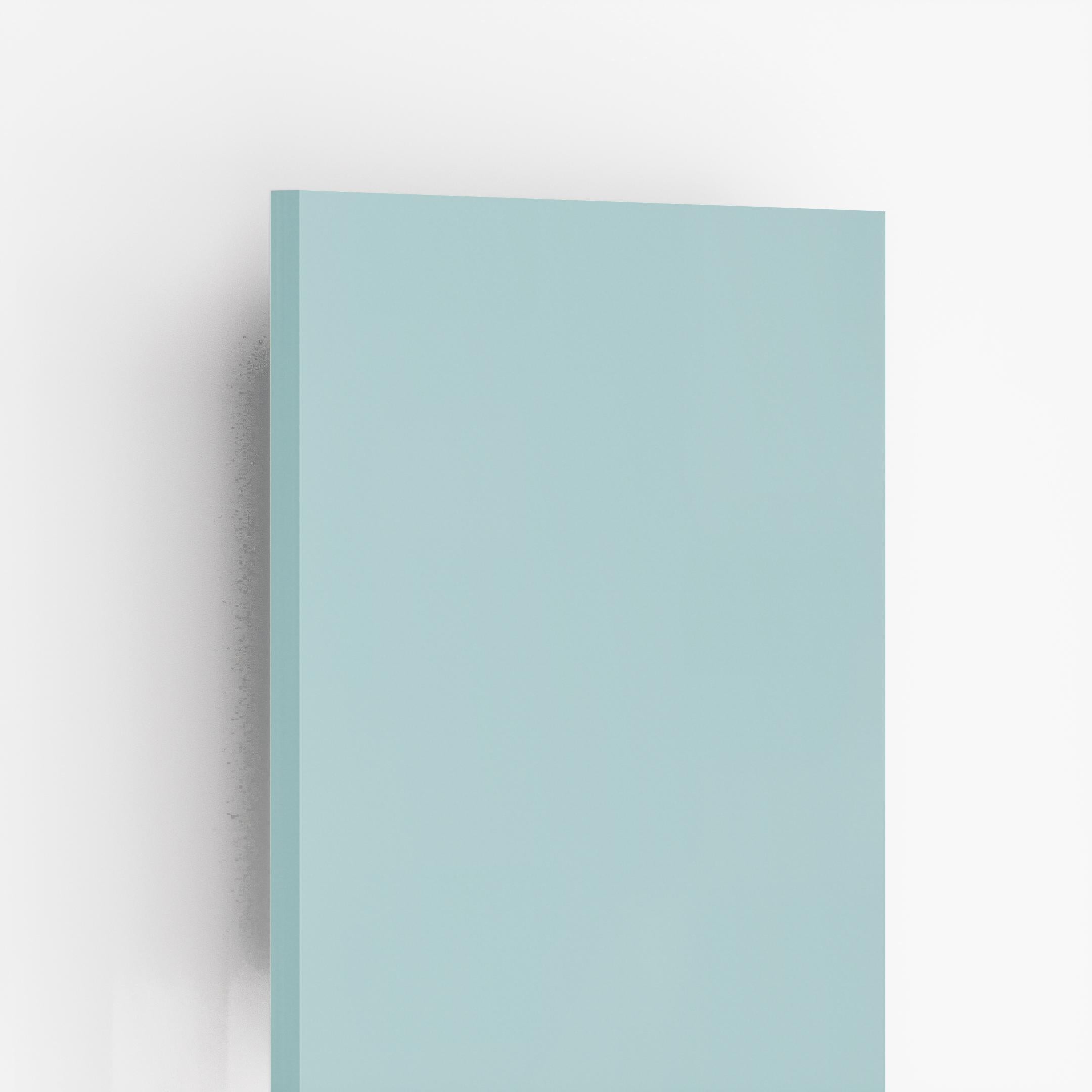 Plain green suede laminate sheet with matte finish and smooth texture