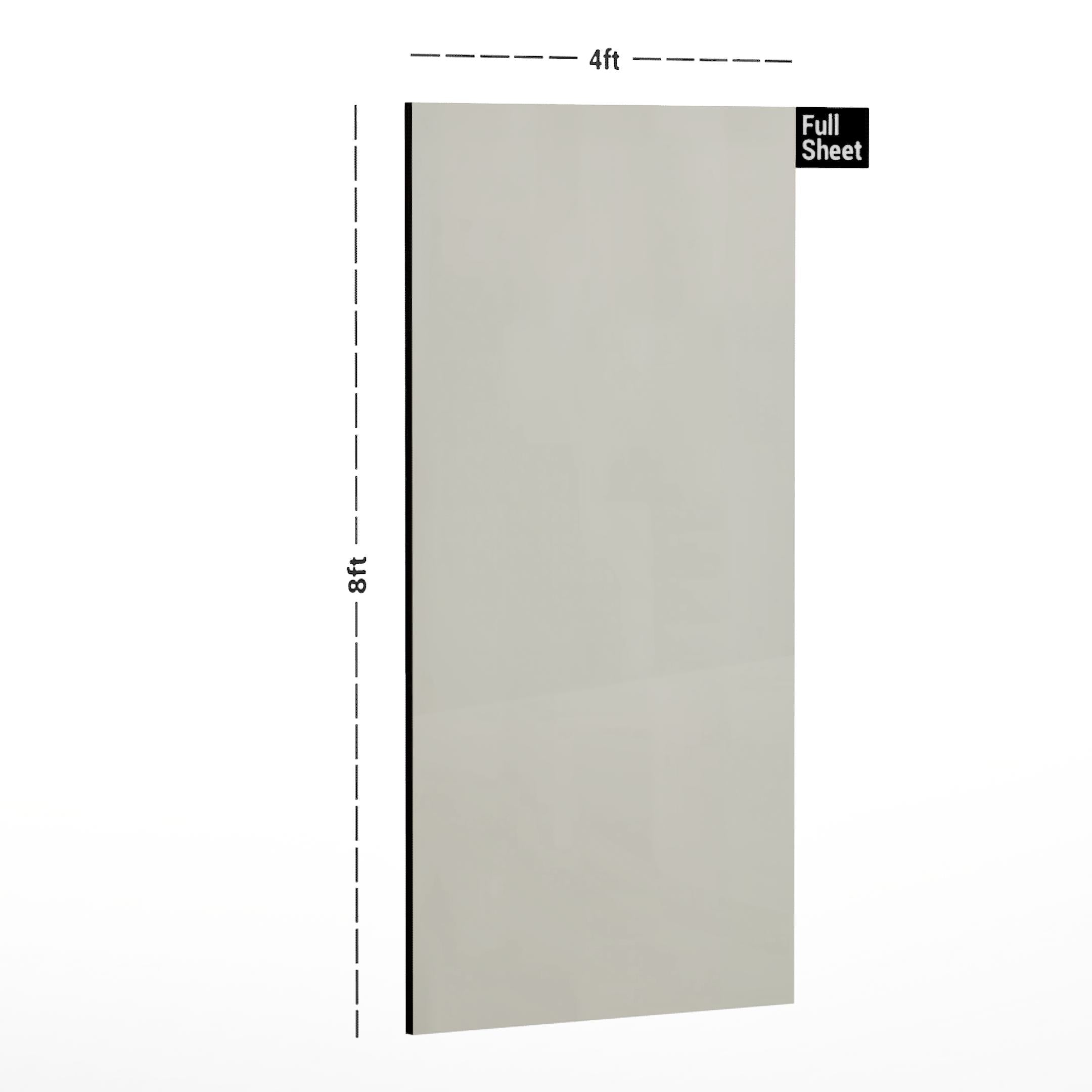 Dutch White Plain Laminate 8x4 ft Matte 0.8 mm - 7140 MAT