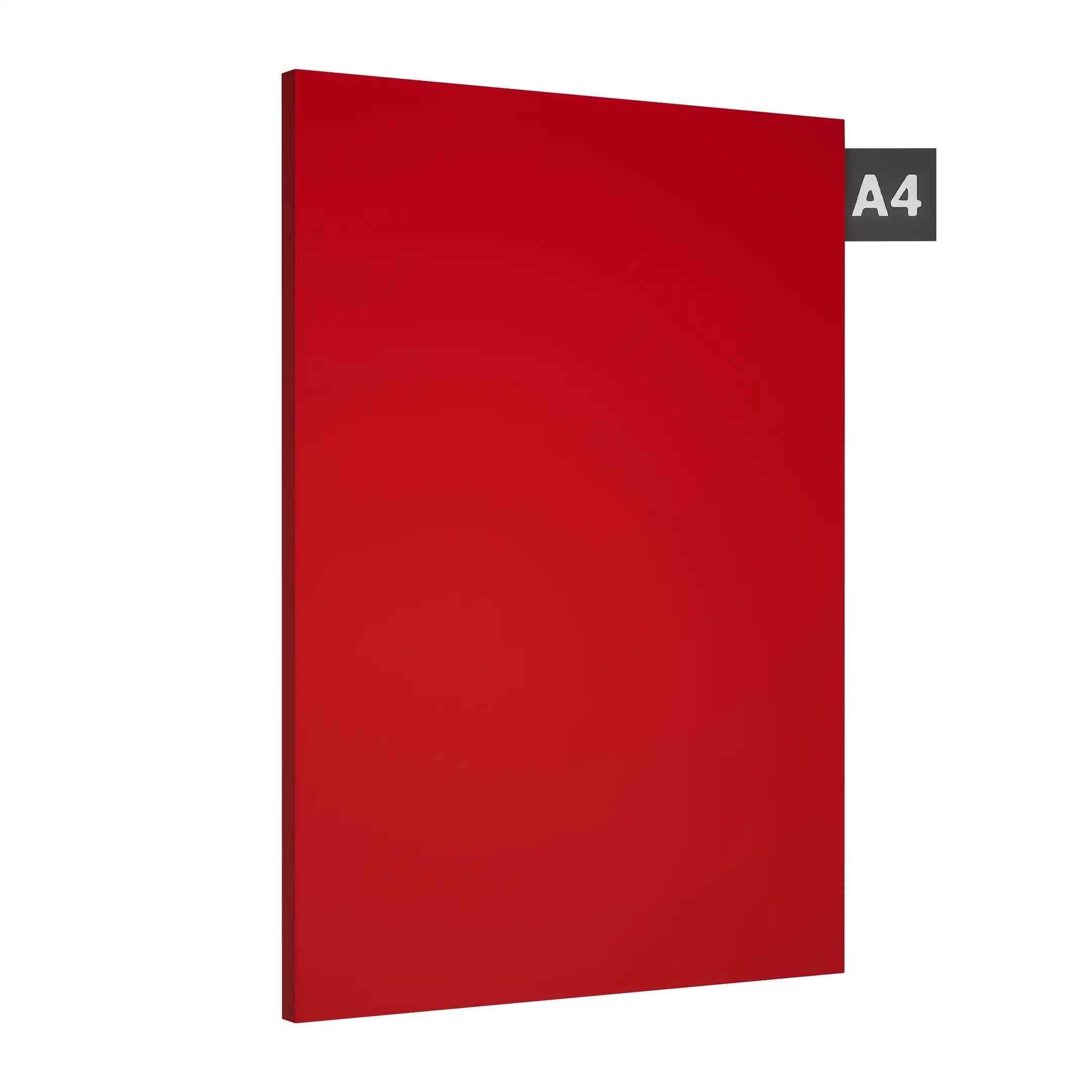 Red Plain Laminate 8x4 ft High Gloss 1 mm - 716 HGL