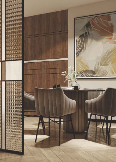 Etno Teak Walnut Wood Laminate 8x4 ft Suede 1 mm - 7208 SF