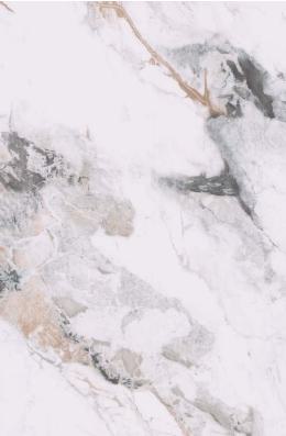 White marble laminate with textured finish and beige veining, showing natural stone pattern and rough surface detail.