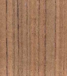 Brown wood grain laminate with suede finish, showing textured vertical wood pattern and subtle sheen, mimicking vintage teak