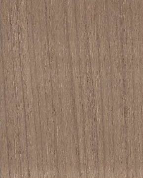 Brown wood grain laminate with textured finish and vertical wood pattern, showing subtle grain details and slight sheen.