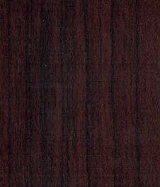 Brown wood grain laminate with suede finish and dark vertical lines, showing wood texture and subtle sheen.