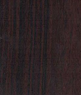Brown wood grain laminate with suede finish and striped pattern, showing texture and dark brown color variation.