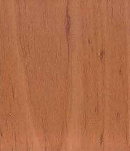 Reddish brown wood grain laminate with suede finish and visible texture, showcasing a natural wood pattern and earthy tone.
