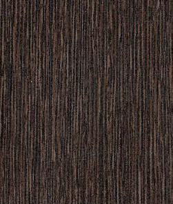 Brown wood grain laminate with suede finish and vertical texture pattern, displaying a dark brown wood appearance with