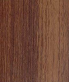 Brown wood grain laminate with suede finish and vertical wood pattern texture.