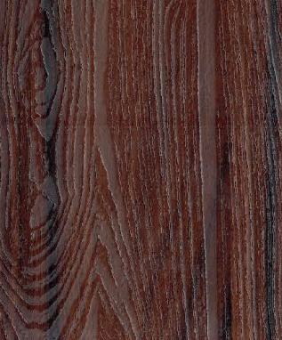 Brown wood grain laminate with textured finish and visible wood pattern and grain details.