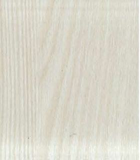 White wood grain laminate with suede finish, showing subtle texture and grain pattern, typical of ornate pine wood laminate