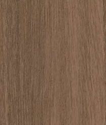 Brown wood grain laminate with suede finish, visible texture and grain pattern, brown color tone.