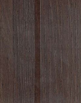 Brown wood grain laminate with textured finish and dark brown vertical wood pattern, showing wood grain details and texture.