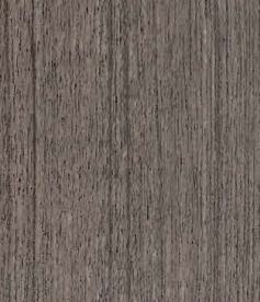 Brown wood grain laminate with suede finish and textured vertical pattern, showing wood-like appearance and subtle sheen.