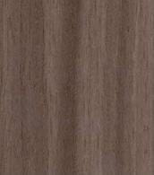 Brown wood grain laminate with suede finish and visible texture, displaying a realistic wood pattern and subtle sheen.
