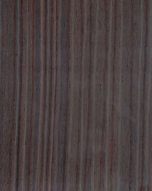 Brown wood grain laminate with textured finish and vertical wood pattern, showing subtle grain details and dark brown color