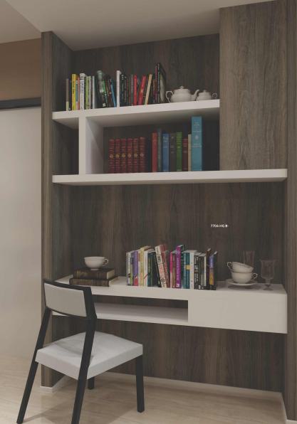 Sterculia Wood Laminate 8x4 ft High Gloss 1 mm - 7704 HG